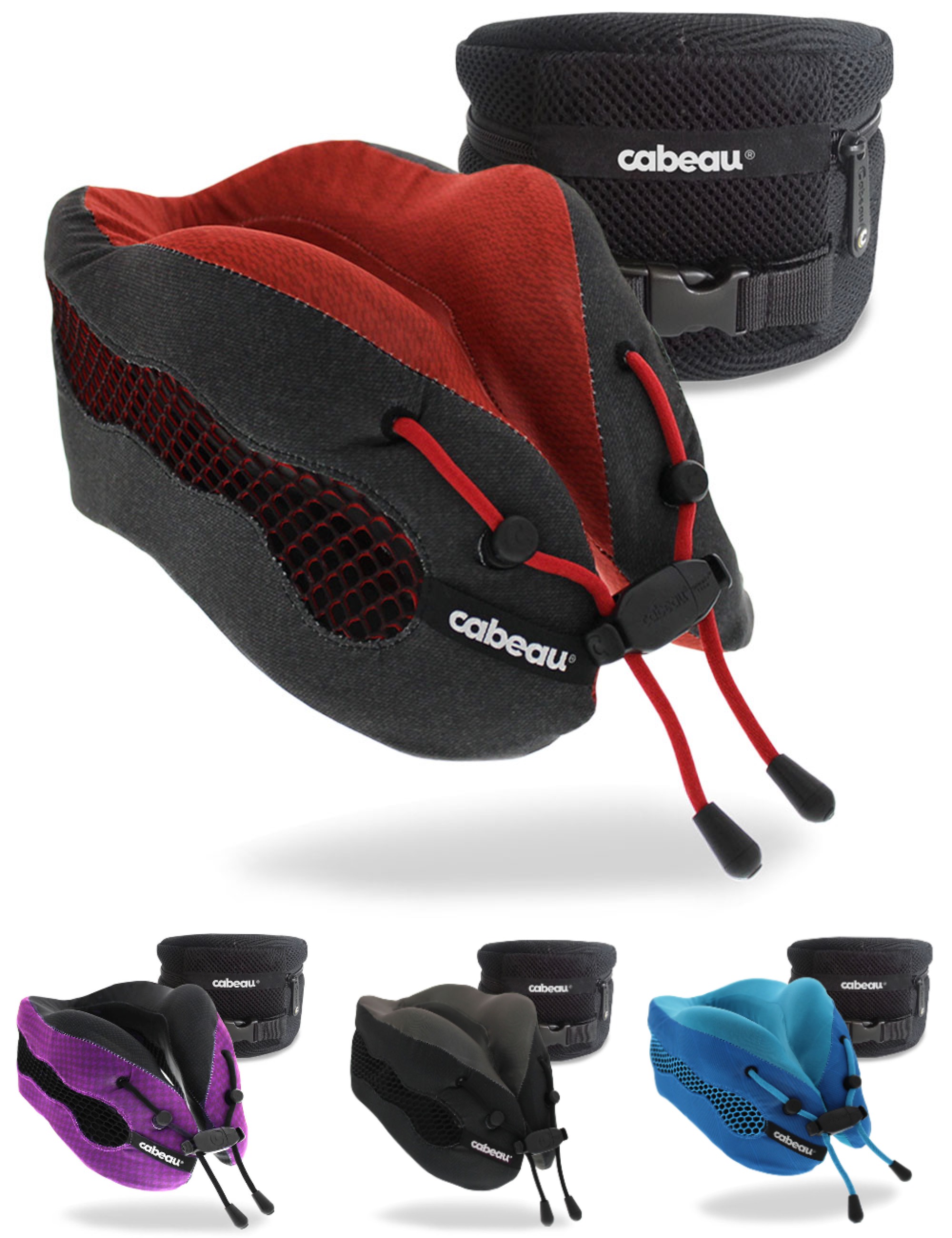 Cabeau Evolution Cool 2.0 Memory Foam Travel Pillow (With Ear Plugs and  Carry Bag) by Cabeau (Evo-Cool-Mem-Pillow)
