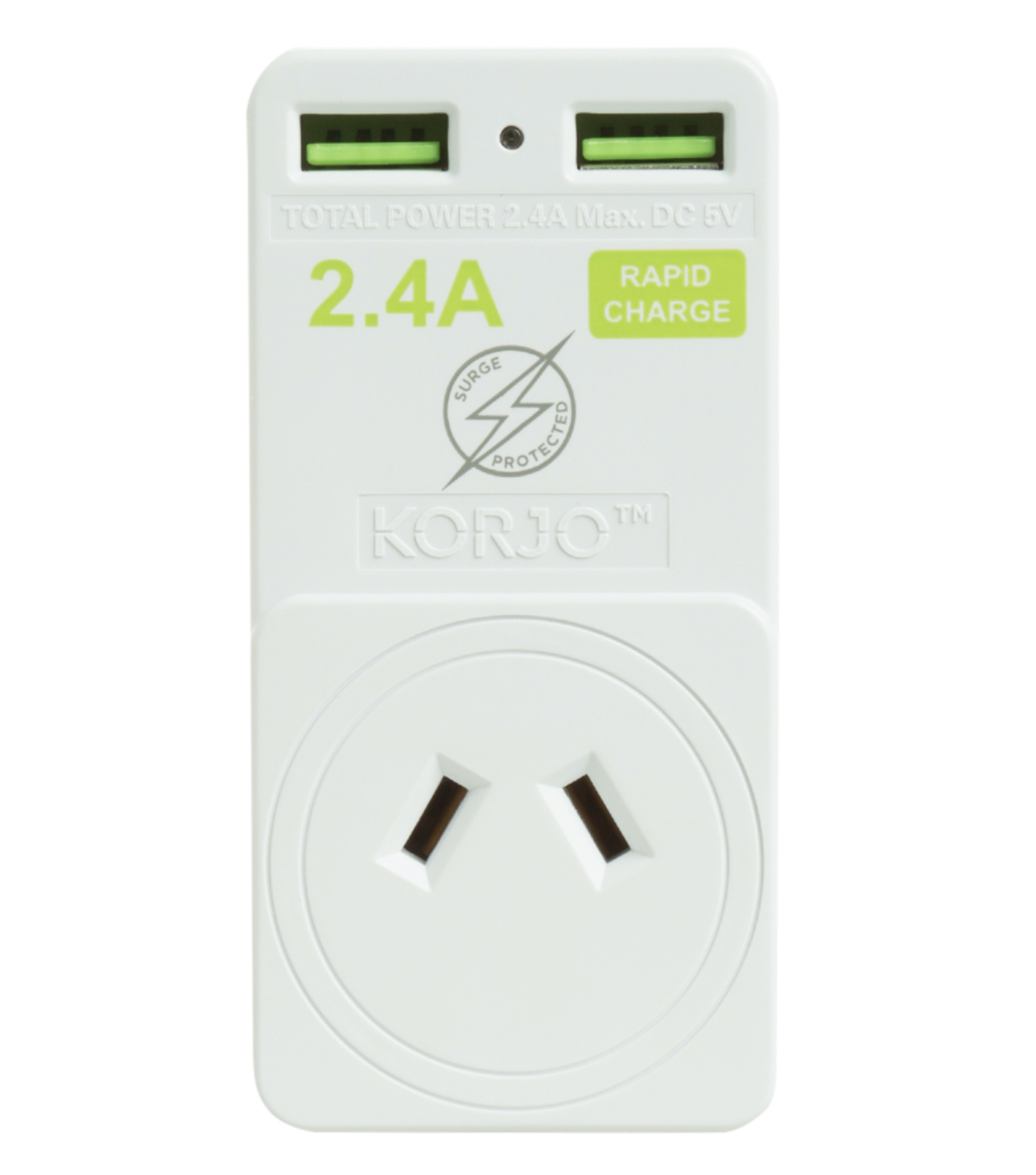 Korjo 4-Port USB World Travel Power Adaptor Charger Plug AU NZ UK EU US JAPAN 
