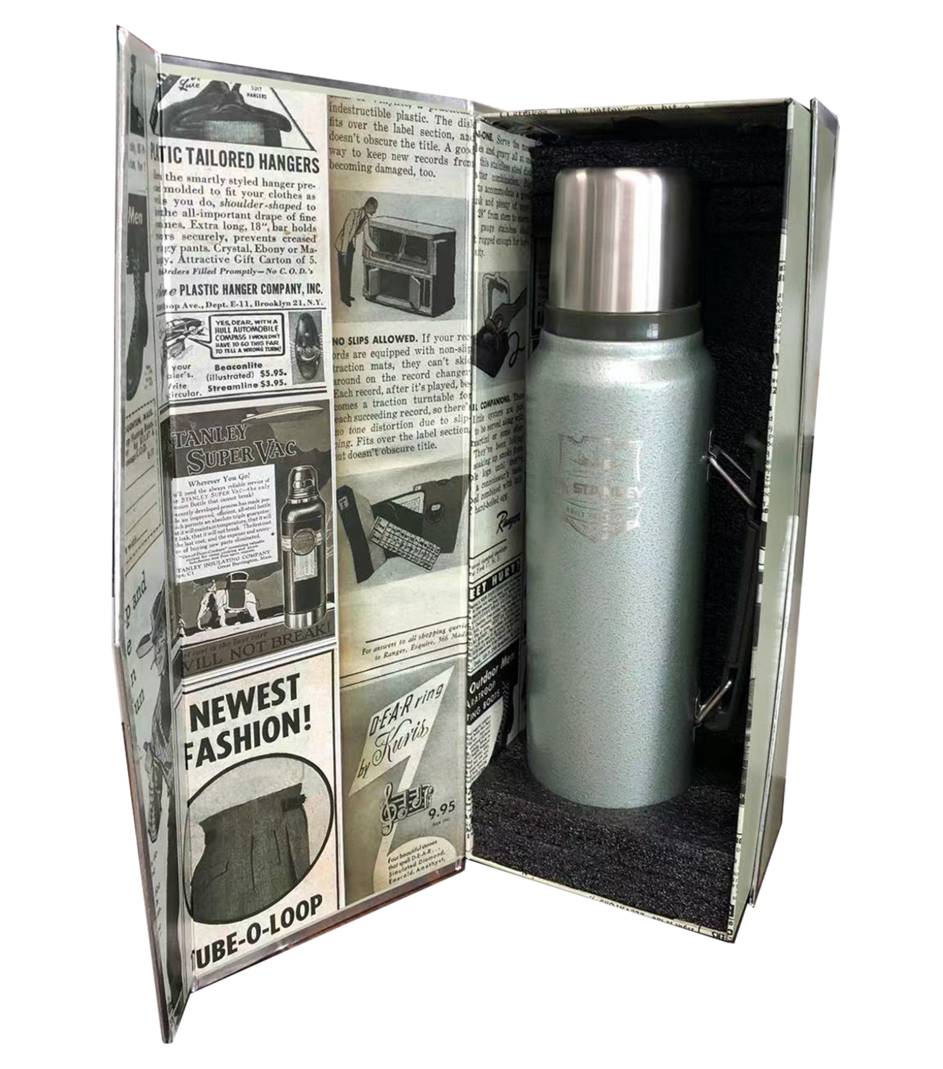 [STANLEY] Stanley Classic 1 L thermos + 236 ml flask gift set Camping  Outdoor