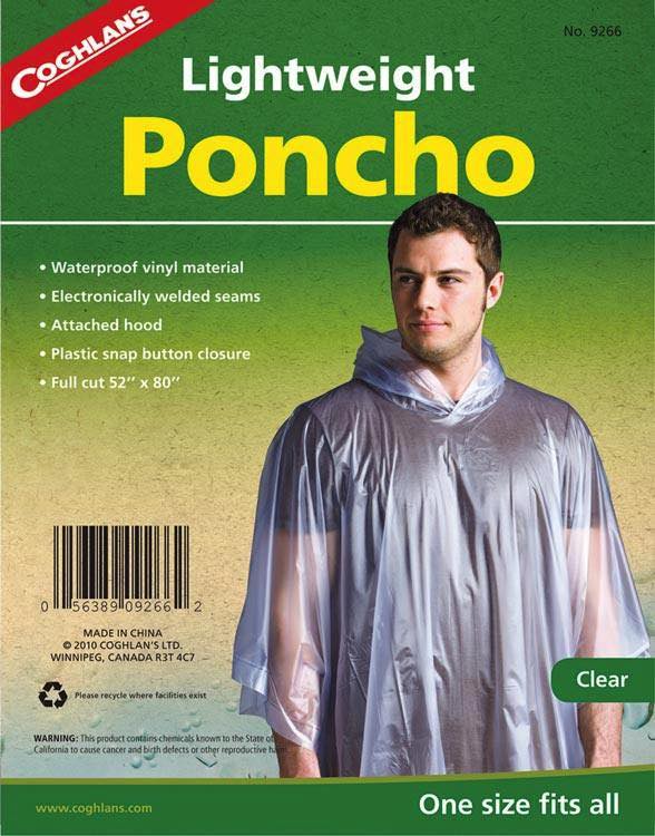 Product Image of Coghlan's Lightweight Poncho - Clear