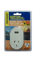 Product Image : Electrical Adaptor with USB socket for use in South Africa and India