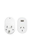 Jackson AU to South Africa, India and more : Travel Adaptor with USB Socket
