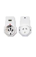 International Travel Adaptor with USB charging outlet - US and Asian plugs for use in Australia and New Zealand