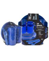 360 Degrees Group Dinner Set - 24 Pieces - 360GROUPDSETBLU