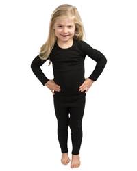 360 Degrees Thermal Top Kids Polypro Active - X-Small Size 2 - 4 / Black 