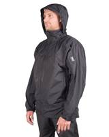360 Degrees Unisex Stratus Waterproof Jacket - X-Large / Black