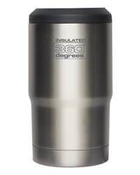 360 Degrees Vacuum Insulated Stainless Steel Beer Cozy - Silver