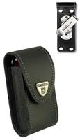 Victorinox 4-6 Layer Leather Sheath / Pouch with Rotating Metal Belt Clip for Large 11.1 cm Knives - Black