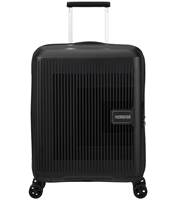 American Tourister AeroStep 55 cm Expandable Carry-On Spinner Luggage - Black