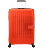 American Tourister AeroStep 77 cm Expandable Spinner Luggage - Bright Orange