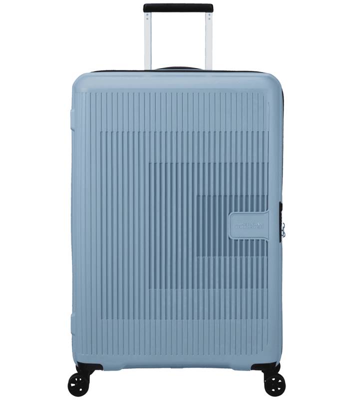 American Tourister AeroStep 77 cm Expandable Spinner Luggage - Soho Grey