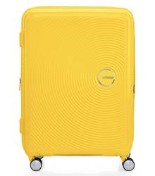 American Tourister Curio 2 - 69 cm Expandable Spinner Luggage - Golden Yellow