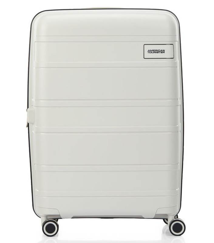 American Tourister Light Max 69 cm Expandable Spinner Luggage - Off White