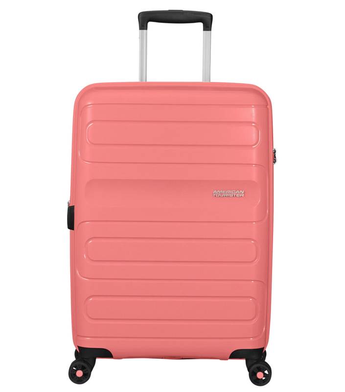 American Tourister Sunside 68 cm 4 Wheeled Expandable Spinner - Living Coral