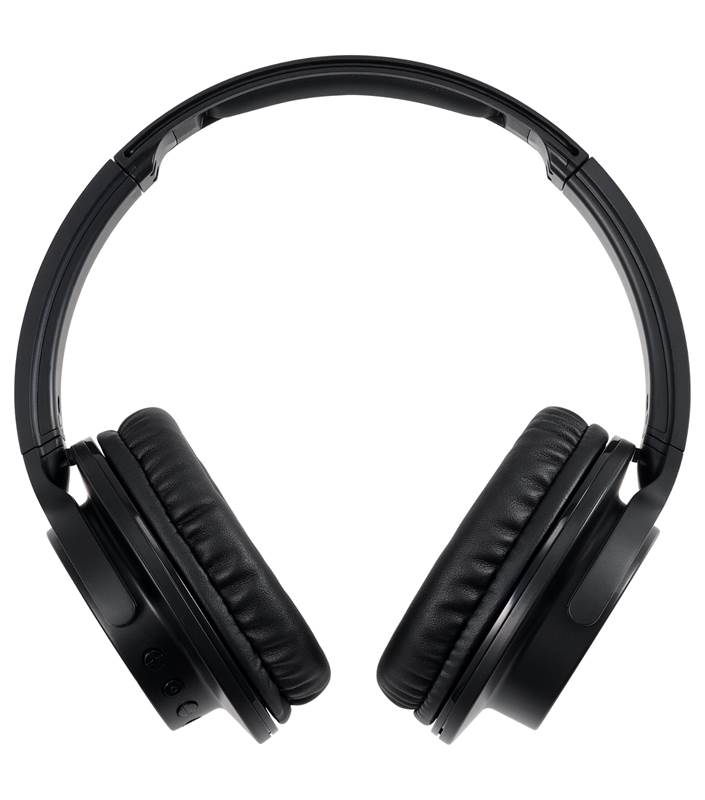 Audio Technica ANC500BT QuietPoint Wireless Noise Cancelling Over-Ear Travel Headphones - Black