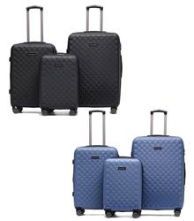 Aus Luggage Venice 4-Wheel Expandable Luggage Set of 3 - Small, Medium and Large