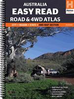 Australia Easy Read Road &amp; 4WD Atlas: 11th Edition: Spiral Bound: Hema - 9781865009827