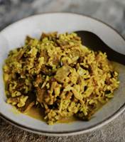 A filling classic Indian dish with aromatic rice, freeze-dried lamb, green peppers and corn.