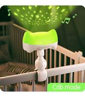 Secure Crib attachment – flexible and can be angled for maximum projection space