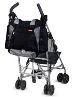 Hangs neatly on a stroller & can be worn over the shoulder