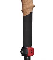 Natural cork grips provide comfort and manage moisture