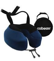 Cabeau Evolution S3 Memory Foam Travel Pillow with Seat Strap - Indigo Blue