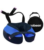 Cabeau The Neck's Evolution S3 - Memory Foam Neck Travel Pillow with Chin and Seat Strap - Blue