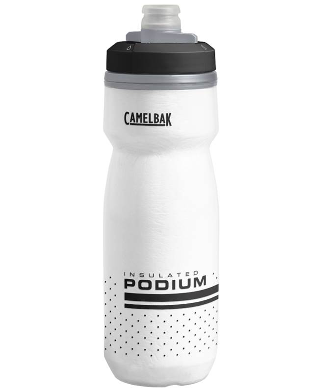 CamelBak Podium Chill 600ML Water Bottle - White / Black
