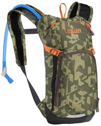 Camelbak Mini MULE 1.5L Kids Sports Hydration Pack - Camelflage / Brown Seal