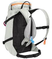 Drinking tube zips into an insulated sleeve in the shoulder strap to protect your water supply from the elements