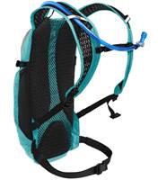 S-curved shoulder harness is contoured to fit a woman’s body for added comfort and stability