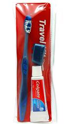 Toothbrush, Cover and Toothpaste Travel Kit