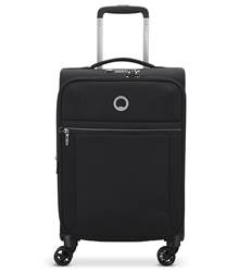 Delsey Brochant 2.0 - 55 cm 4-Wheel Expandable Carry-on Luggage - Black