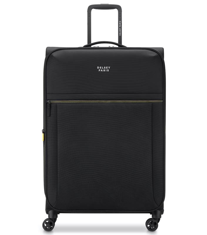 Delsey Brochant 3 - 78 cm 4-Wheel Expandable Luggage - Deep Black