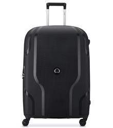 Delsey Clavel 76 cm 4-Wheel Expandable Case - Black (Recycled Material)