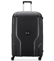Delsey Clavel 83 cm 4-Wheel Expandable Luggage - Black (Recycled Material)