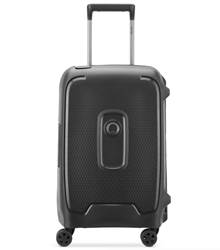 Delsey Moncey 55 cm 4-Wheel Carry-on Luggage - Black (Recycled Material)