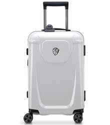 Delsey Peugeot 55 cm 4-Wheel Cabin Luggage - White