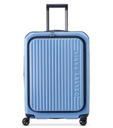 Delsey Securtime Zip 66 cm Top Opening 4-Wheel Expandable Luggage - Lavender Blue