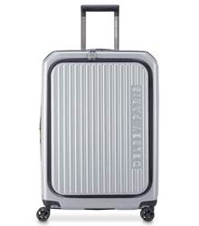 Delsey Securtime Zip 66 cm Top Opening 4-Wheel Expandable Luggage - Silver