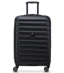 Delsey Shadow 5.0 - 66 cm Expandable 4 Wheel Suitcase - Black