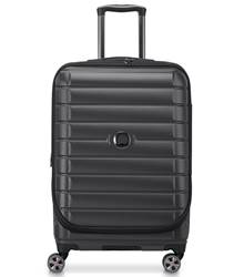 Delsey Shadow 5.0 - 66 cm Front Loader Spinner Luggage - Black