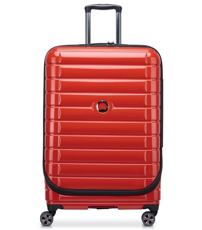 Delsey Shadow 5.0 - 75 cm Front Loader Spinner Luggage - Red