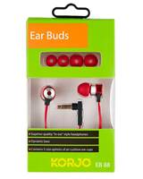 Korjo Headphone Ear Buds - Red - EB88-RED
