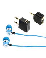 Korjo Headphone Ear Buds Travel Kit - Blue - EB89-BLUE
