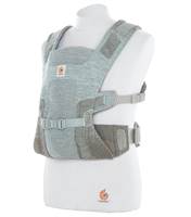 This stretchy yet supportive baby carrier conforms to parent and baby like a second skin