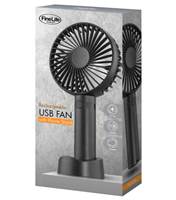 Finelife Rechargeable USB Fan With Phone Stand - Black - SP-04495