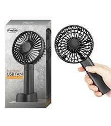 Finelife Rechargeable USB Fan With Phone Stand - Black