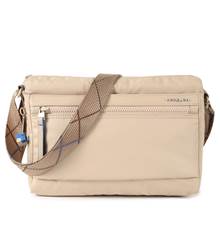 Hedgren EYE Medium Shoulder Bag with RFID Pocket - Creased Safari Beige