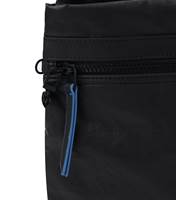 Security hook on front zippered compartment